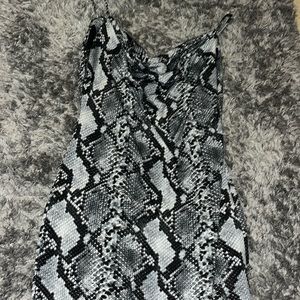 WORN ONCE COWL NECK MINI DRESS size 5/6